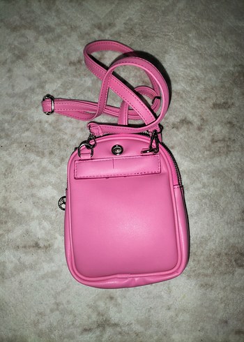 Pembe Fermuarlı Kadın Çanta - Görsel 4