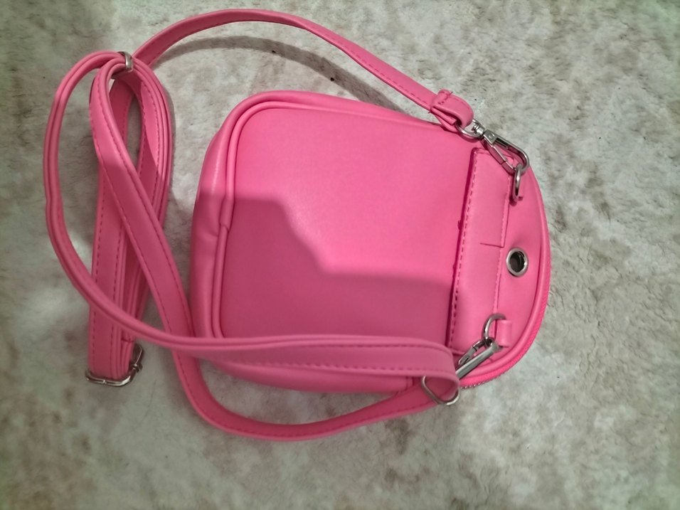 Pembe Fermuarlı Kadın Çanta - Görsel 2