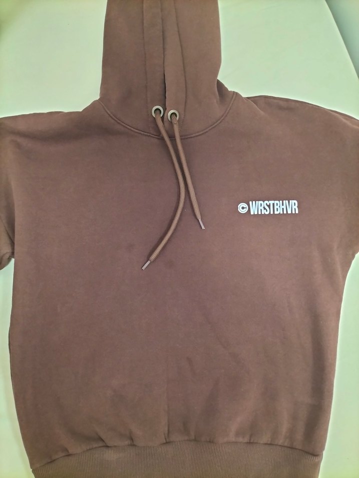 Kahverengi Baskılı Kadın Sweatshirt - Görsel 3