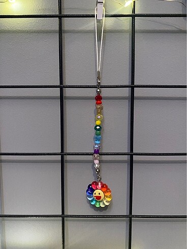 rainbow flower charm