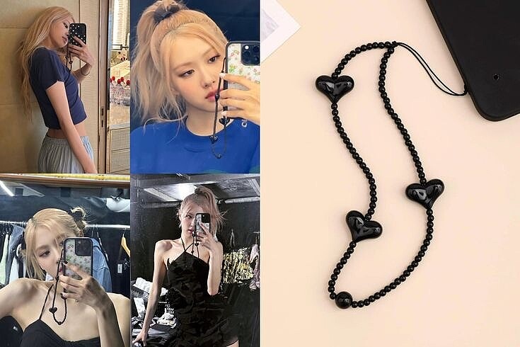rose telefon charm