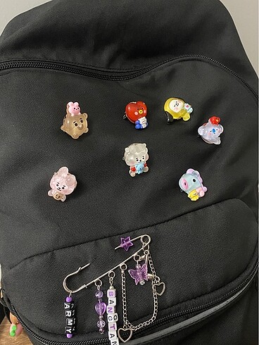 Beden çeşitli Renk bt21 rozet set
