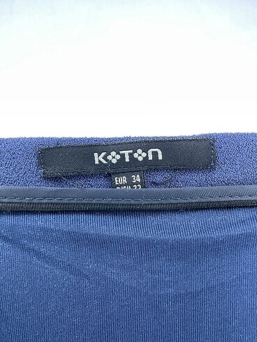 34 Beden lacivert Renk Koton Mini Etek %70 İndirimli.