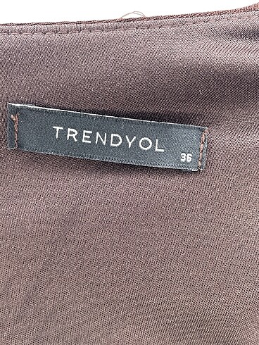 36 Beden kahverengi Renk Trendyol & Milla Kısa Elbise %70 İndirimli.