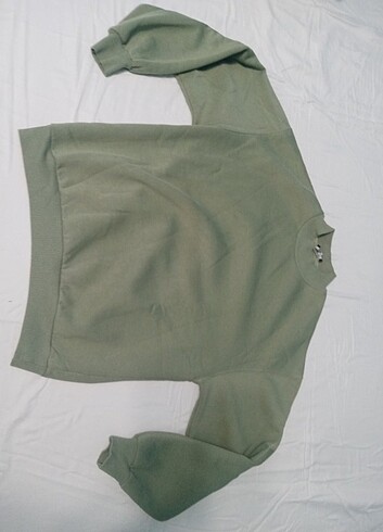 Yesil içi polarlı sweatshirt 