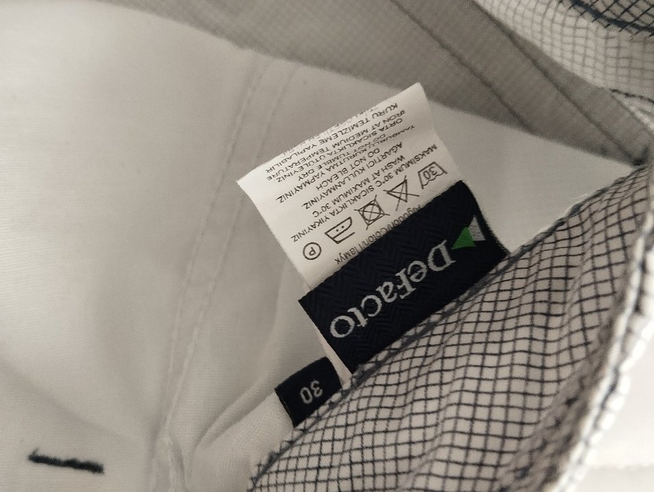 Gri Keten Kemerli Rahat Şort - Görsel 5