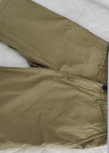 Bej Kemerli Erkek Keten Şort - Görsel 5