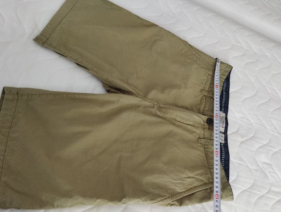 Bej Kemerli Erkek Keten Şort - Görsel 5