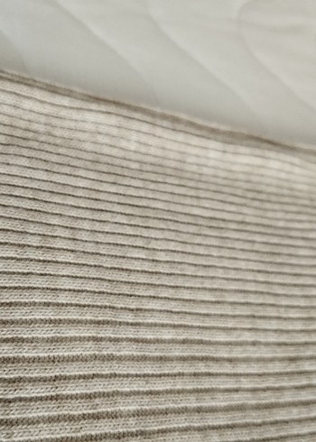 Bej Örme Kolsuz Uzun Elbise - Görsel 4