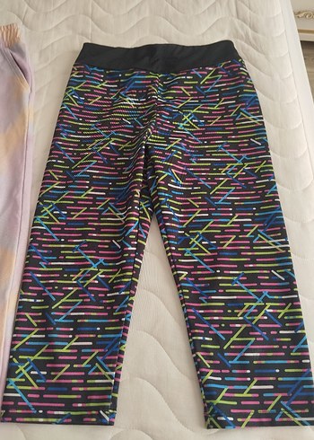 Kızlar için Bağlama Desenli ve Renkli Taytlar - Görsel 3