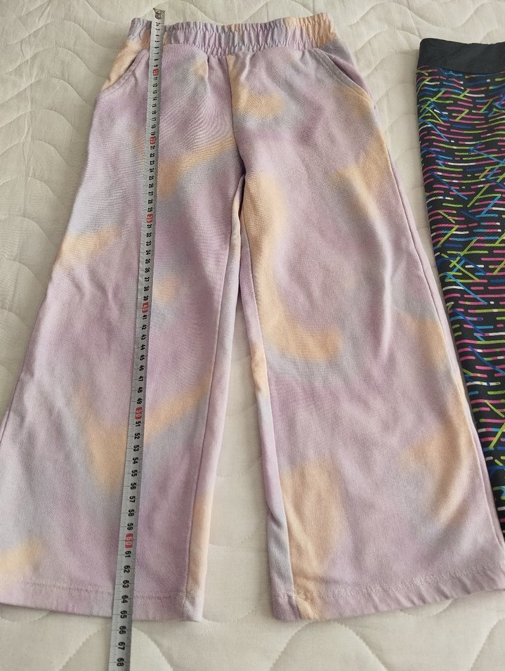 Kızlar için Bağlama Desenli ve Renkli Taytlar - Görsel 4