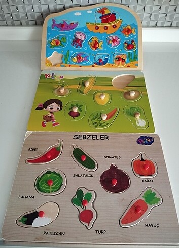 Fisher Price ahşap oyuncaklar
