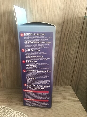  Beden yün kurutma topları