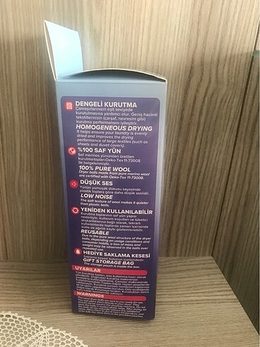  Beden Renk yün kurutma topları