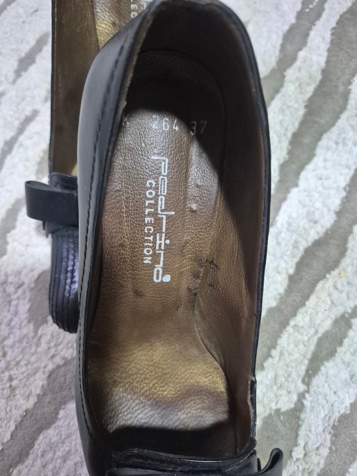 Siyah Tokalı Stiletto Kadın Klasik Ayakkabı - Görsel 3