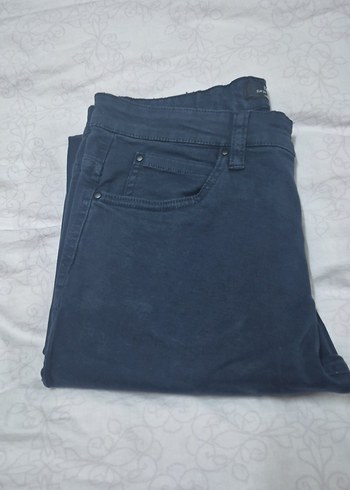 Lacivert Regular Fit Denim bayan  Pantolon - Görsel 5
