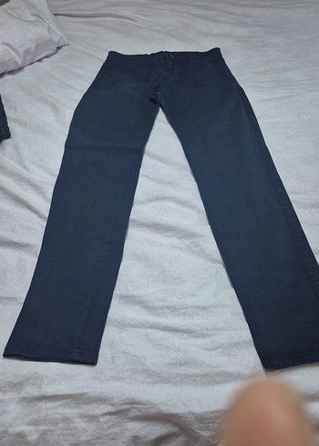 Lacivert Regular Fit Denim bayan  Pantolon - Görsel 3