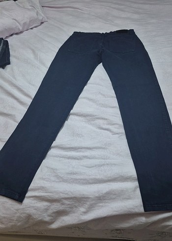 Lacivert Regular Fit Denim bayan  Pantolon - Görsel 4