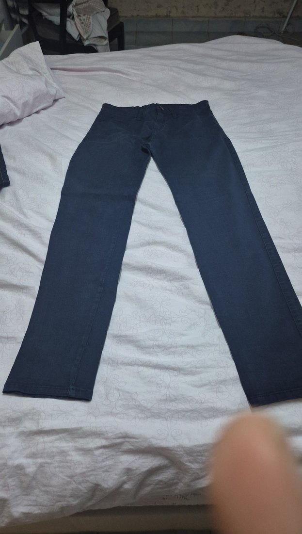 Lacivert Regular Fit Denim bayan  Pantolon - Görsel 3