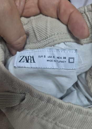 Bej Rahat Kesim Kadın Kumaş Pantolon - Görsel 3