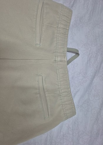 Bej Rahat Kesim Kadın Kumaş Pantolon - Görsel 5