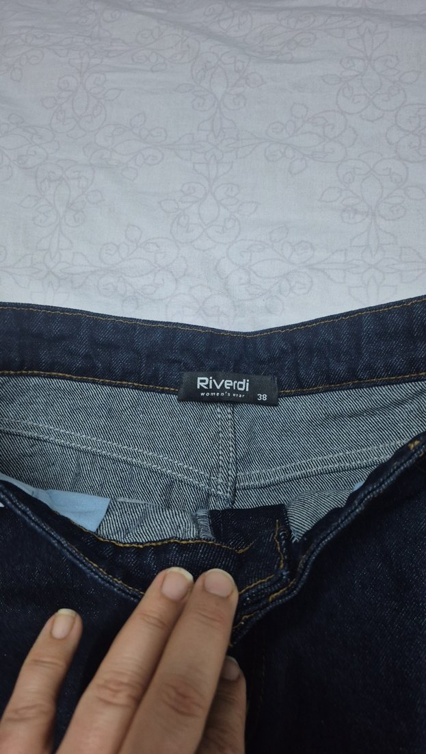 Kadın Lacivert Denim Mini Etek - Görsel 3