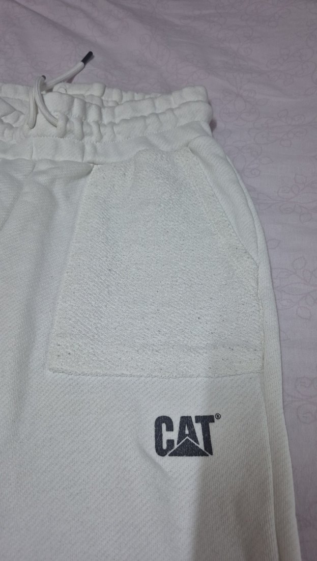 Beyaz Kadın Rahat Kesim Sweatpant - Görsel 4