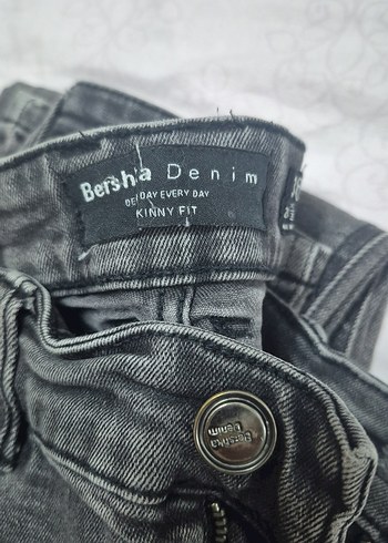 Gri Midi Kadın Denim Jean - Görsel 4