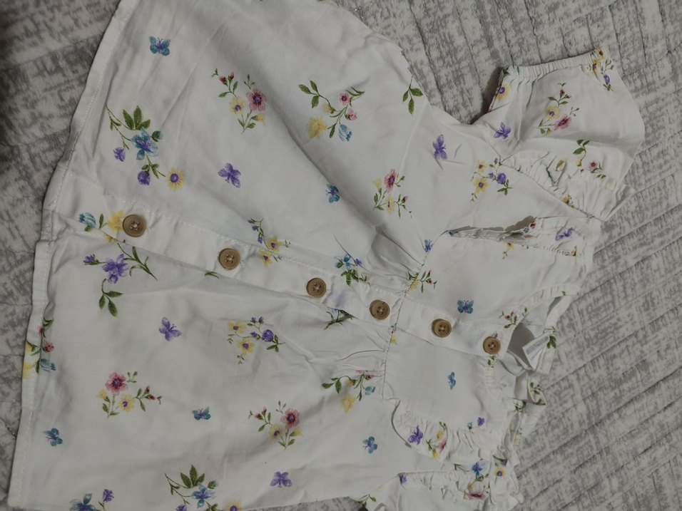 Çiçek Desenli Bohem Kız Elbisesi - Görsel 2