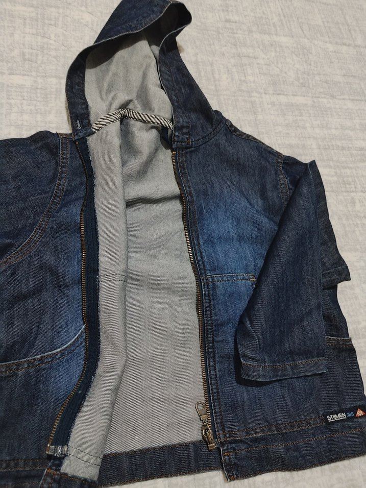 Fermuarlı Lacivert çocuk ceket ünisex - Görsel 2