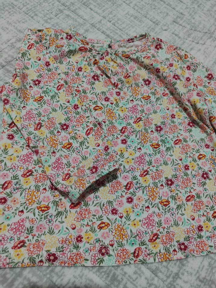 Çiçek Desenli Bohem Kız Bluzu - Görsel 2