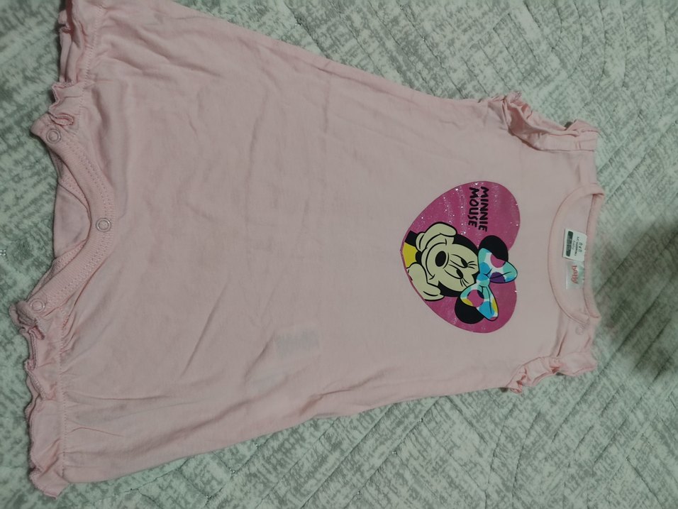 Pembe Baskılı Bebek Kız Tulum - Görsel 2