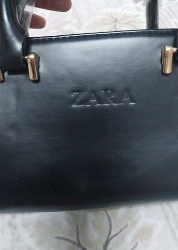 Zara Zara Siyah Deri Kadın Çanta