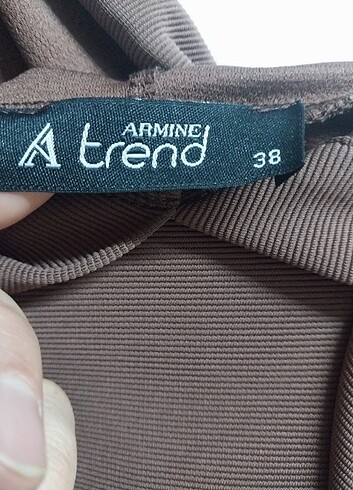 38 Beden kahverengi Renk Armine tunik