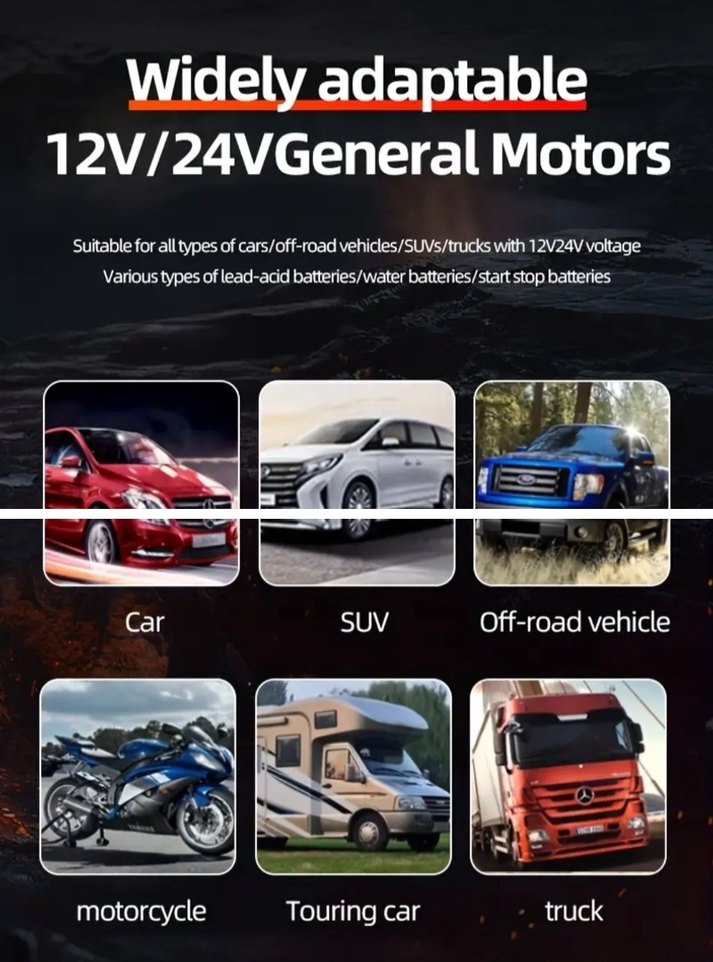 araba akü şarz cihazı profesyonel tip - Görsel 5