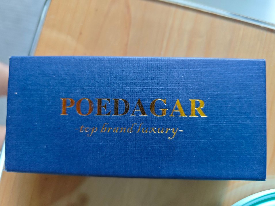 poedagar Modern Klasik Gümüş Mavi Erkek Saat su geçirmez 3 ATM - Görsel 4