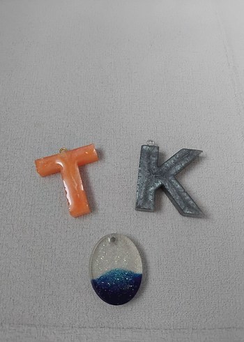 Diğer Renkli Harf Ve Kolye Ucu 3adet 100tl