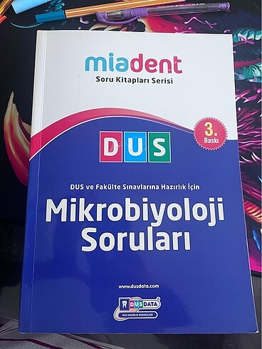 DUS miadent mikrobiyoloji soru bankası