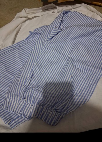 Mavi Baskılı Pamuklu pijama - Görsel 2