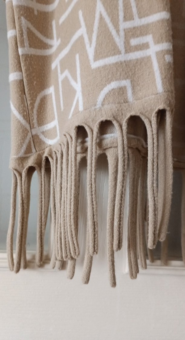 Bej Desenli Kadın Salaş Panço - Görsel 2