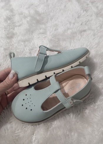 Kız Çocuk Pastel Mavi Tokalı Babet - Görsel 2