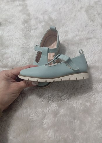 Kız Çocuk Pastel Mavi Tokalı Babet - Görsel 3