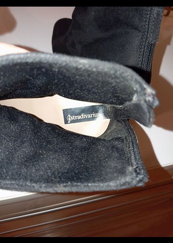 Kadın Siyah Süet Topuklu Botlar - Görsel 5