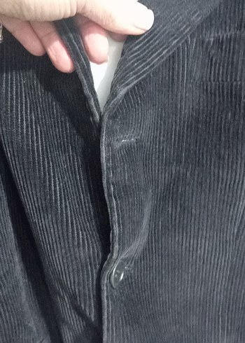 Düğmeli Siyah Erkek Ceket - Görsel 3