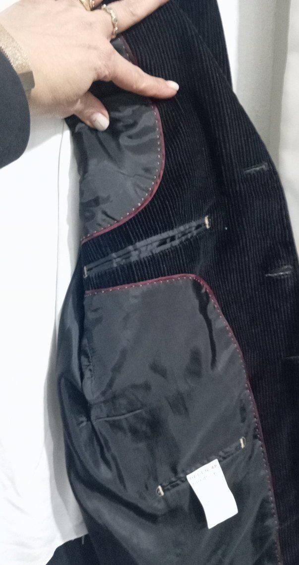 Düğmeli Siyah Erkek Ceket - Görsel 4