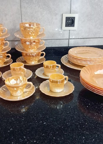 Sarı 12 Parça Fincan ve Tabak Seti - Görsel 3