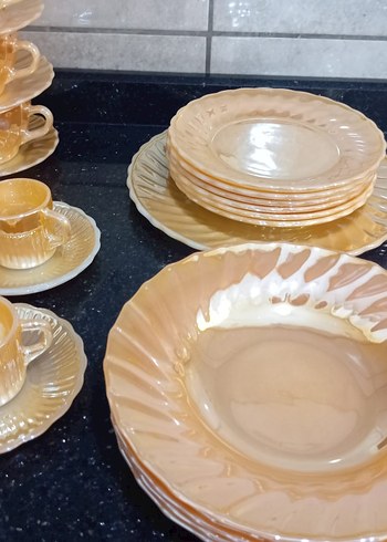 Sarı 12 Parça Fincan ve Tabak Seti - Görsel 2