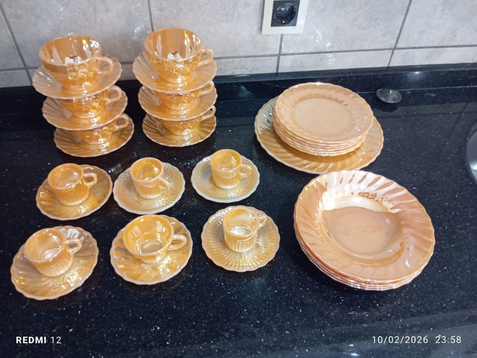 Sarı 12 Parça Fincan ve Tabak Seti - Görsel 4