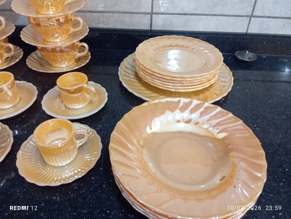 Sarı 12 Parça Fincan ve Tabak Seti - Görsel 2