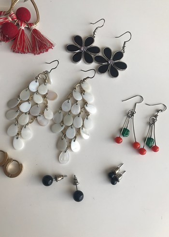 Renkli Boncuklu Bohem Küpe Seti - Görsel 3